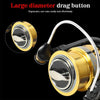 DEUKIO Metal Spinning Wheel Shallow Line Cup Design CNC Rocker Fishing Reel Sea Rod Reel Fishing Reel, Specification: DW3000