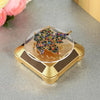 110*110*50mm Solar Showcase Automatic Rotating Stand 360 Turntable For Necklace Bracelet Watch Display