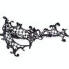 Halloween Masquerade Party Dance Sexy Lady Semi-eyed Face Lace Mask(Black)