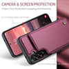 For Samsung Galaxy A56 CaseMe C22 Card Slots Holder RFID Anti-theft Phone Case(Red)