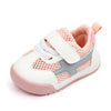 D2678 Autumn Baby Shoes Super Skin Children Sport White Shoees, Size: 19(Single Net Pink)