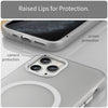 For iPhone 11 Pro MagSafe Frosted Translucent TPU + PC Full Coverage Phone Case(White)