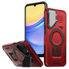 For Samsung Galaxy A15 Shield Frame Holder MagSafe Phone Case(Red)