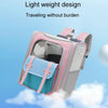 Foldable Cat Backpack Carrier, Breathable, Blue, For Cats up to 7.5kg
