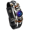 Twelve Constellations Night Light Leather Rope Bracelet Woven Beads Bracelet, Style: Pisces