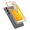 For Samsung Galaxy S25 Ultra 5G Electroplating Marble Dual-side IMD Phone Case(Draft Beer)