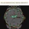 BINBOND B3034 Diamond 30m Waterproof Business Watch Men's Butterfly Buckle Luminous Quartz Watch(Full-gold-Gold)
