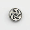 Gold 100 PCS Hollow Flower Shape Metal Button Clothing Accessories, Diameter:18mm