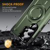 For Samsung Galaxy S24 Ultra 5G Lens Holder MagSafe Phone Case(Army Green)