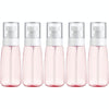 10 PCS Portable Refillable Plastic Fine Mist Perfume Spray Bottle Transparent Empty Spray Sprayer Bottle, 100ml(Pink)