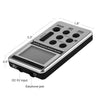 Portable AM / FM Two Bands Rechargeable Stereo Radio Mini Receiver with & LCD Screen & Earphone Jack & Lanyard (White)
