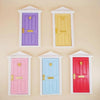 1:12 Doll House Miniature Fairy Tale Door Playing House Toy(Pink)