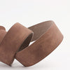 Casual Needleless Round Buckle Wide  PU Leather Belt for Women, Belt Length:103cm(Red)