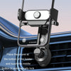 Car Air Outlet Mobile Phone Holder Automatic Lock Snap-on Navigation Holder(Silver)