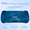 POWKIDDY X55 Game Console 5.5 Inch 1280 X 720 IPS Screen RK3566 Linux System Open-Source Retro Video Player 16GB+64GB(Blue)