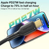 awei CL-221T Type-C to Type-C 240W Smart Fast Data Charging Cable, Length:2m(Black)