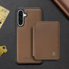 For Samsung Galaxy A26 5G JEEHOOD J05 Business Magnetic Style RFID Leather Phone Case(Brown)