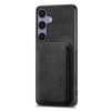 For Samsung Galaxy S25+ 5G Retro Leather Card Bag Magnetic Phone Case(Black)