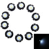 10 PCS 0.3W T6.5 Wedge Instrument Panel LED Light Dashboard Gauge Cluster Indicator Lamp Bulb(White Light)