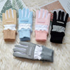 Winter Ski Velvet Warm Gloves Touch Screen Outdoor Riding Waterproof Windproof Gloves, Size: Average(Khaki)