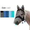 Summer Anti-Mosquito Breathable And Comfortable Horse Mask L(Black)