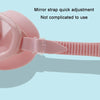 Children Anti-fog Large Frame Swimming Goggles With Conjoined Earplugs(Pink)