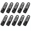 10pcs /Set Outdoor Camping Canopy Windproof Clip Tent Additional Pull Point Plastic Clip Rainproof Tarp Fixing Clip, Color: B Clip + Bouncy Ball