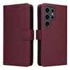 For Samsung Galaxy S25 Ultra 5G BETOPNICE BN-005 2 in 1 Detachable Imitate Genuine Leather Phone Case(Wine Red)