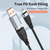 ADC-008 2 in 1 PD 30W USB/Type-C to 8 Pin Fast Charge Data Cable, Length: 1m