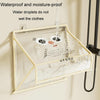 Bathroom Hanging Bag Foldable Transparent With Lid Waterproof Clothes Socks Storage Bag, Color: Large Black