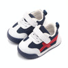 D2678 Autumn Baby Shoes Super Skin Children Sport White Shoees, Size: 15(Dark Blue)
