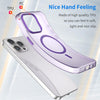 For iPhone 15 Pro Max MagSafe Frosted Translucent TPU + PC Full Coverage Phone Case(Dark Purple)