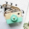 Cute Nordic Hanging Wooden Camera Toys for Kids(Green)