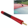Carbon Fiber Aluminum Short Antenna Polished Universal Screws Base(Big Size)(Red)