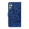 For Samsung Galaxy S25 5G Glitter Powder Filp Leather Phone Case(Blue)