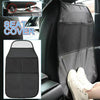 2pcs Car Rear Seat Protection Children Anti-kick Pad with Storage Bags Seat Back Anti-dirty Pad