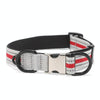 Reflective Dog Collar, Red, Large - Nylon, Safety Buckle