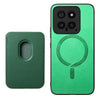 For Xiaomi Redmi K70 / K70 Pro 5G Retro Magsafe Card Bag PU Back Cover Phone Case(Green)