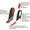 Silicone Shock-absorbing Breathable Sweat-absorbing TPE Insoles, Size: For 40/41cm(Black)