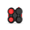 Decompression Handle Fidget Cube Dice Decompression Finger Sports Toy(Four-page Handle - Black Red)