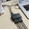 Male RJ45 4 in 1 100M Network Splitter Cable Ethernet Network Coupler