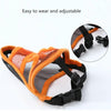 Dog Muzzle, Breathable Mesh, Orange, Size M, Long Snout Breeds