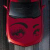 D-821 Beauty Eyes Pattern Car Modified Decorative Sticker(Black)