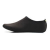 Non-slip Plastic Grain Texture Thick Cloth Sole Solid Color Diving Shoes and Socks, One Pair(Black)