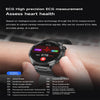ET485 1.43 inch Color Screen Smart Watch Steel Strap, Support Bluetooth Call / ECG(Silver)