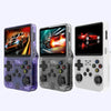 R36S Retro Handheld Game Console Linux System 3.5-Inch IPS Screen Portable Video Player 128G Gray Transparent