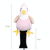 Cute Plush Animal Golf Club Knit Cover(Pink)