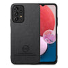 For Samsung Galaxy A13 4G Twill Fabric Leather Skin Back Phone Case(Black)