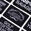 20 PCS / Set Hook and Loop Fastener Armband English Letter Embroidery Banner