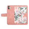 For Samsung Galaxy A05 Floral Pattern Leather Phone Case with Lanyard(Pink)